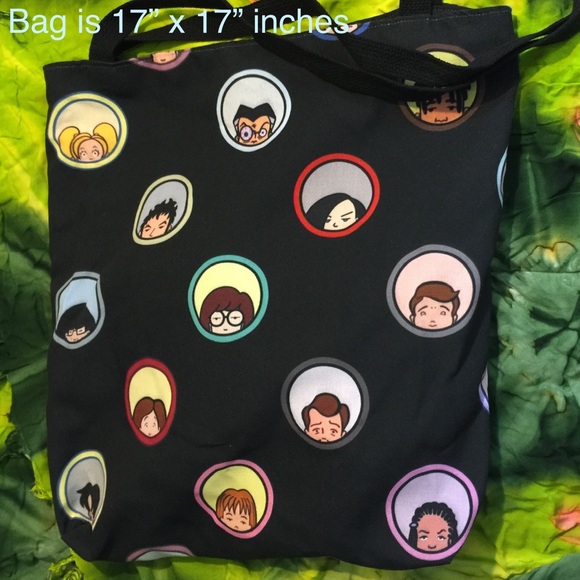 Vintage 90s MTV Cartoon Daria Lined Canvas Bag NEW - Picture 3 of 8